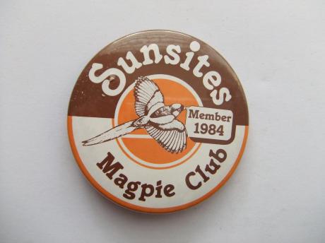 Sunsites Magpie Club member 1984